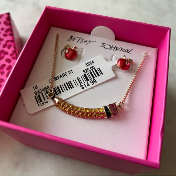 NWT- Betsey Johnson Teacher Jewelry Set. Perfect for the new school year! - Picture 2 of 7